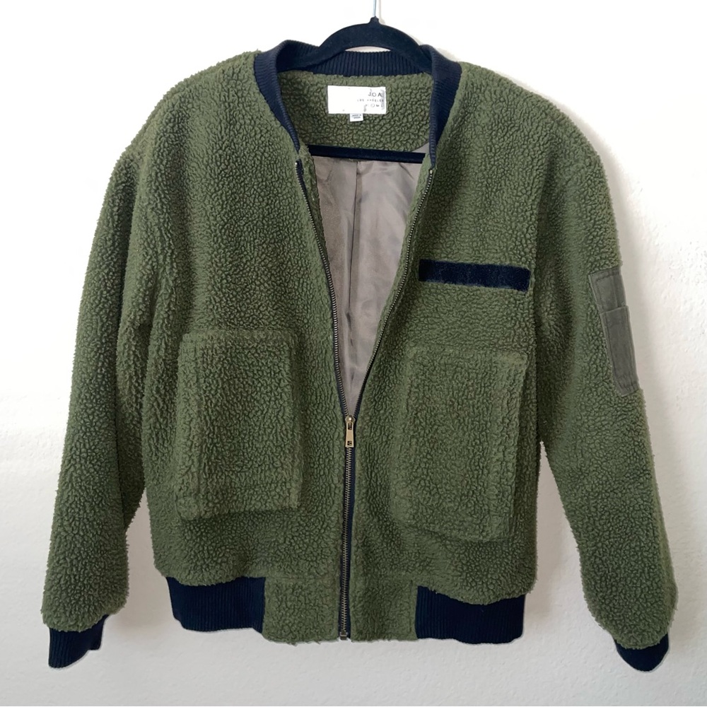 j.o.a. teddy bomber jacket
